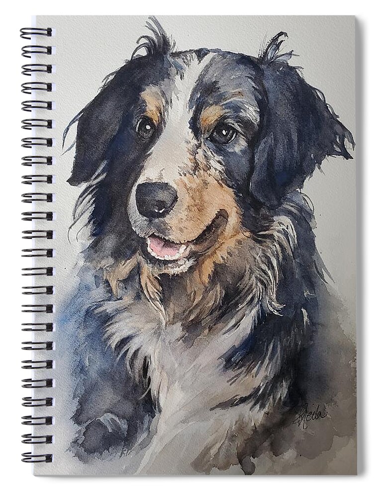 Pets Spiral Notebook featuring the painting Hazel by Sheila Romard