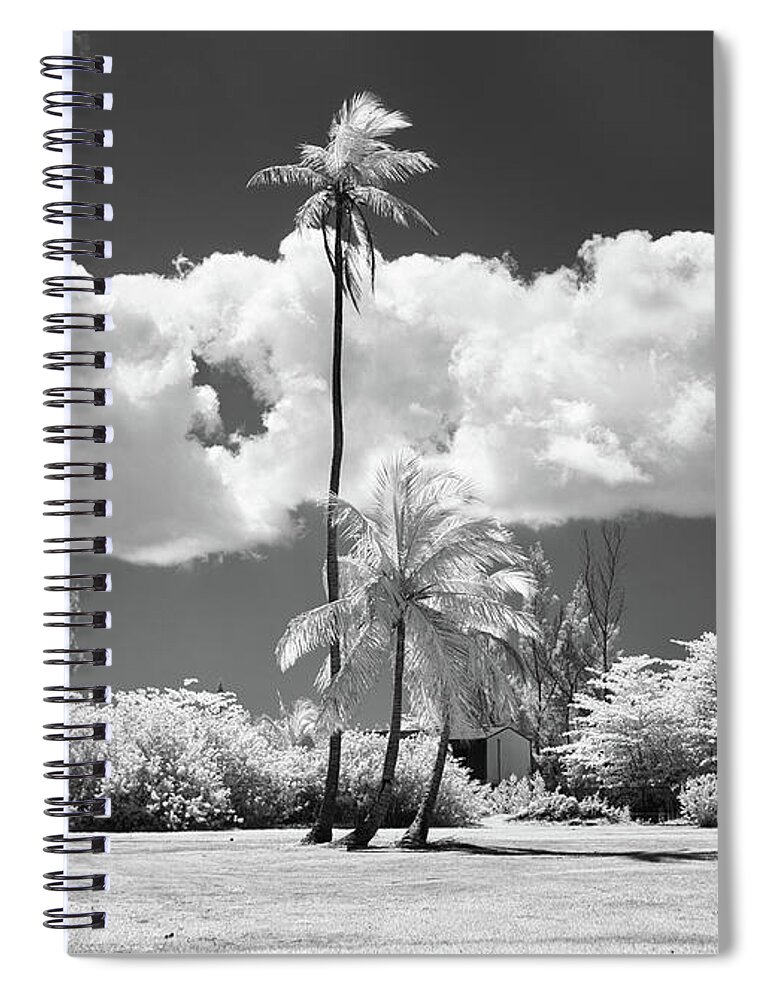 Infrared Photography Spiral Notebook featuring the photograph Head In The Clouds by Gian Smith