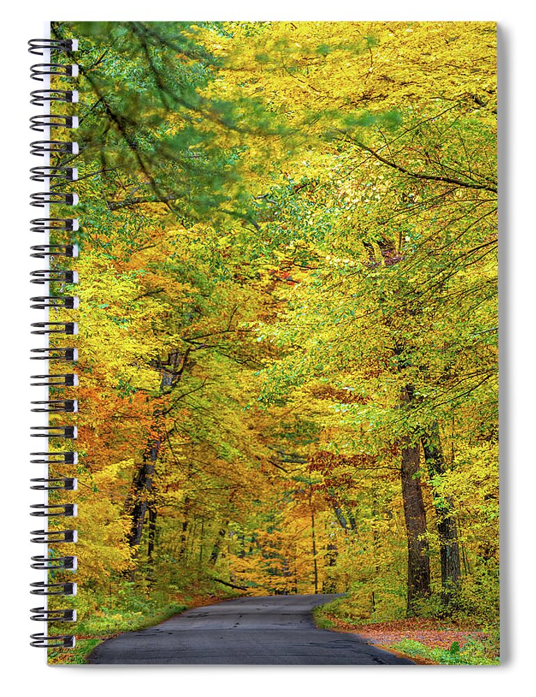 Devils Lake Spiral Notebook featuring the photograph Heading into the Fall by Sebastian Musial