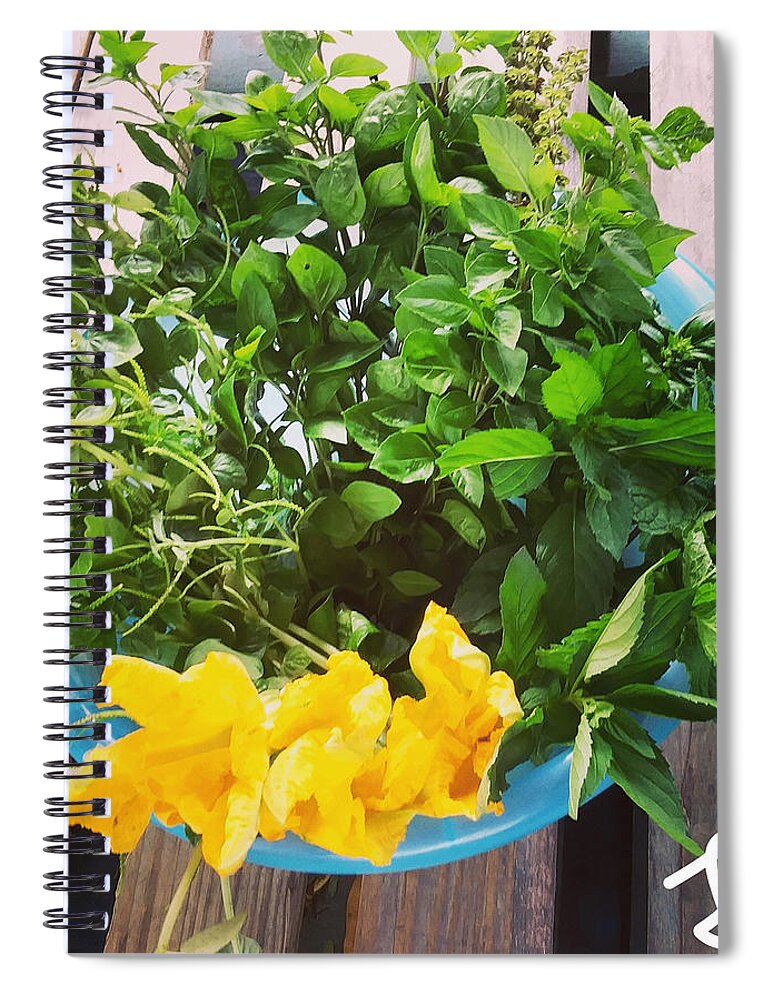 Food Spiral Notebook featuring the photograph Heal With Food by Esoteric Gardens KN