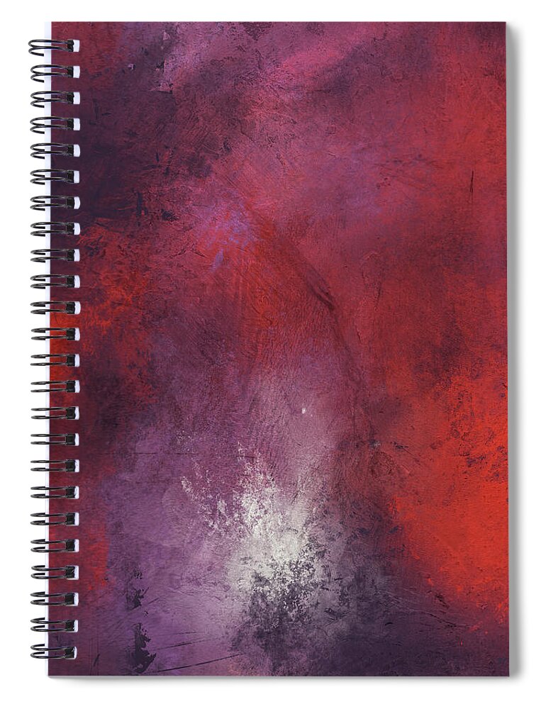 Abstract Spiral Notebook featuring the painting Hear Me by Jai Johnson