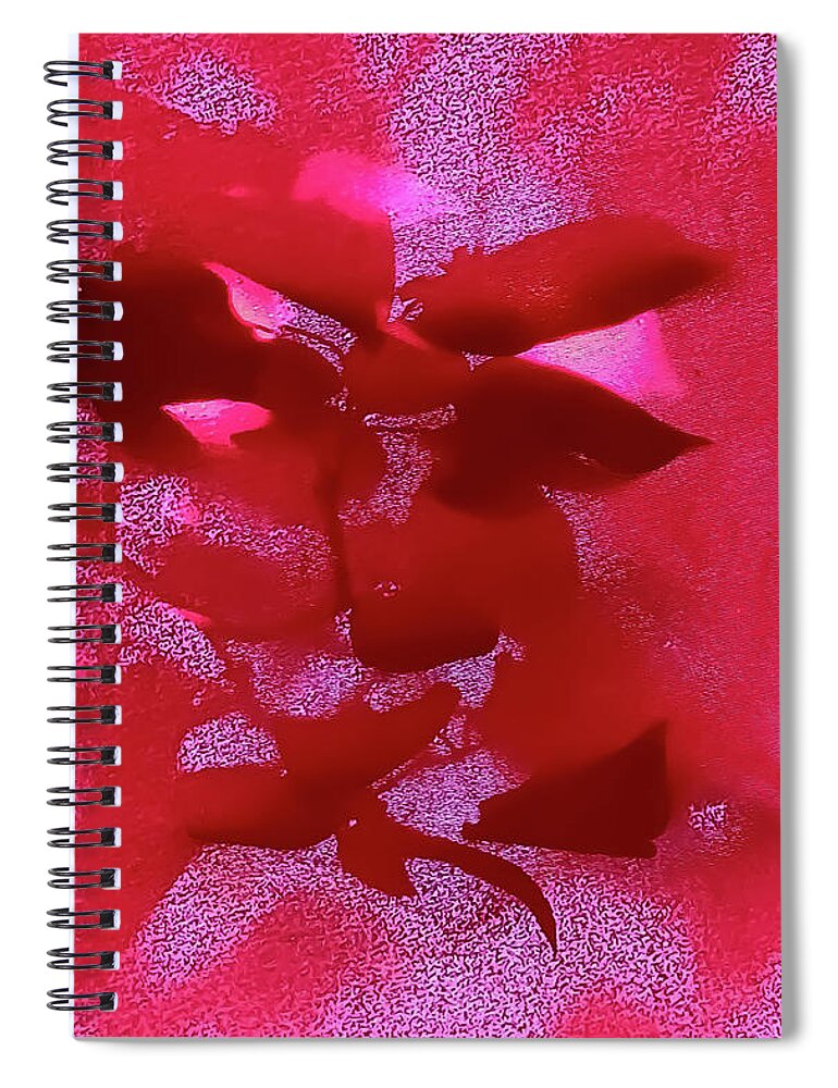 Heat Spiral Notebook featuring the painting Heat by Lisa Kaiser