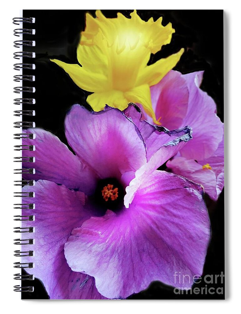 Flower's Spiral Notebook featuring the mixed media Heaven Gift's 2 by Julie Grimshaw