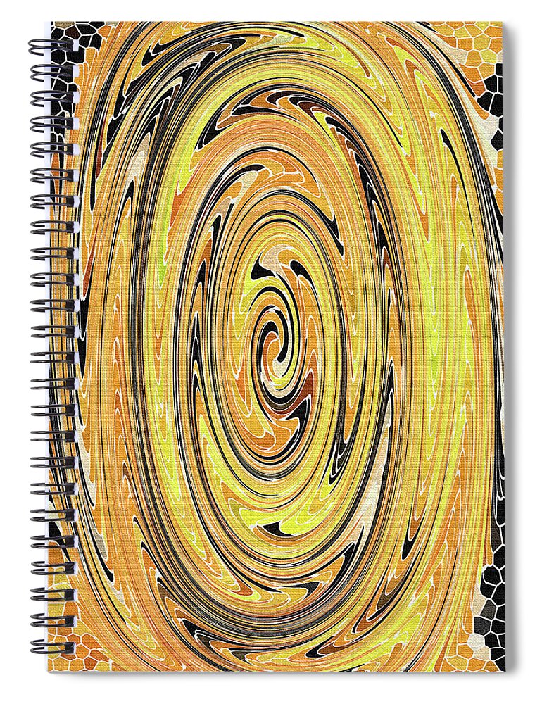 Heavy Roller And Tamper Abstract 2312ps5de Spiral Notebook featuring the digital art Heavy Roller And Tamper Abstract 2312ps5de by Tom Janca