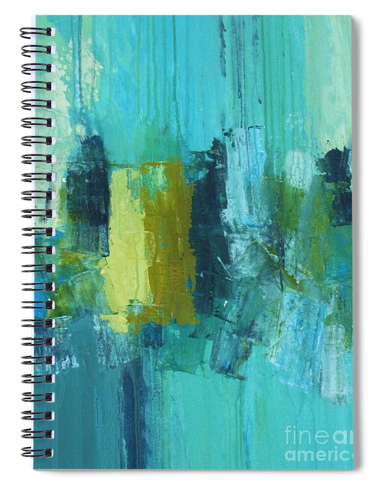 Hedonism Spiral Notebook featuring the painting Hedonism - abstract by Vesna Antic