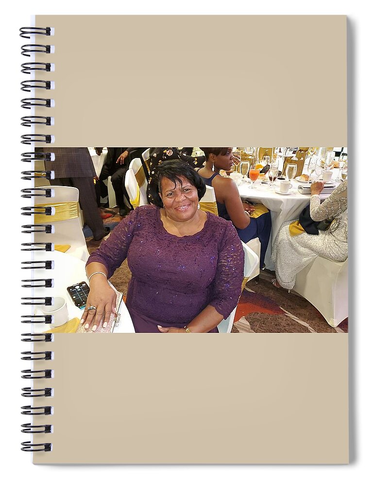  Spiral Notebook featuring the photograph Helenia Witter by Trevor A Smith