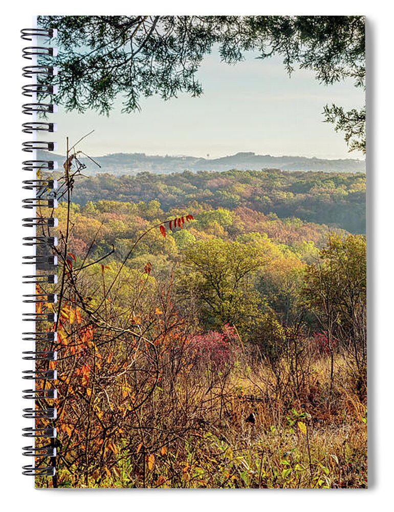 Ozarks Spiral Notebook featuring the photograph Henning Conservation Expansive Overlook by Jennifer White
