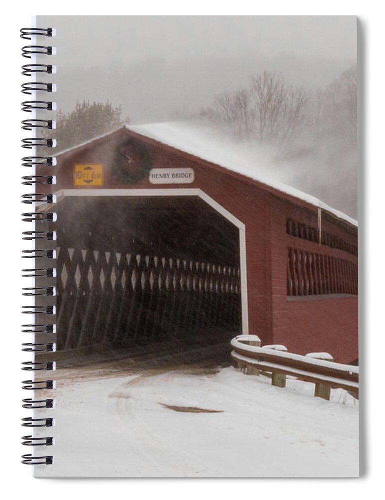 Wall Decor Spiral Notebook featuring the photograph Henry Bridge by Phil Spitze