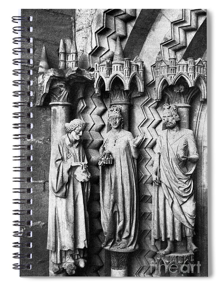 1900 Spiral Notebook featuring the photograph Henry II by Granger