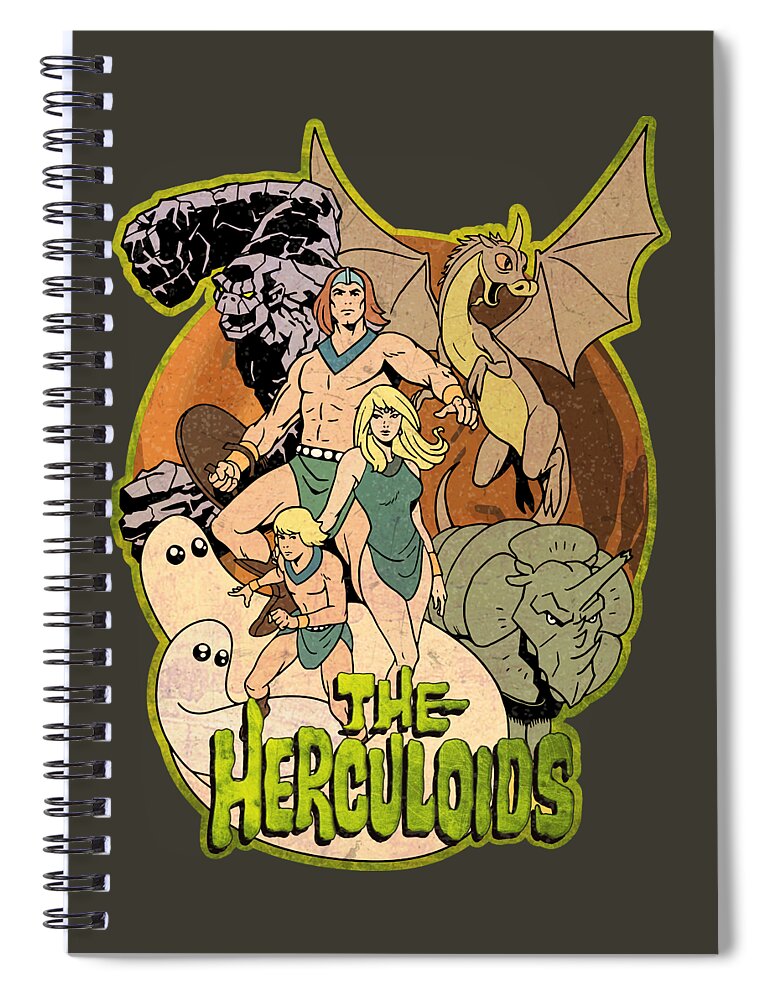 Herculoids Humans and Animals Characters Group Spiral Notebook by Glen  Evans - Fine Art America