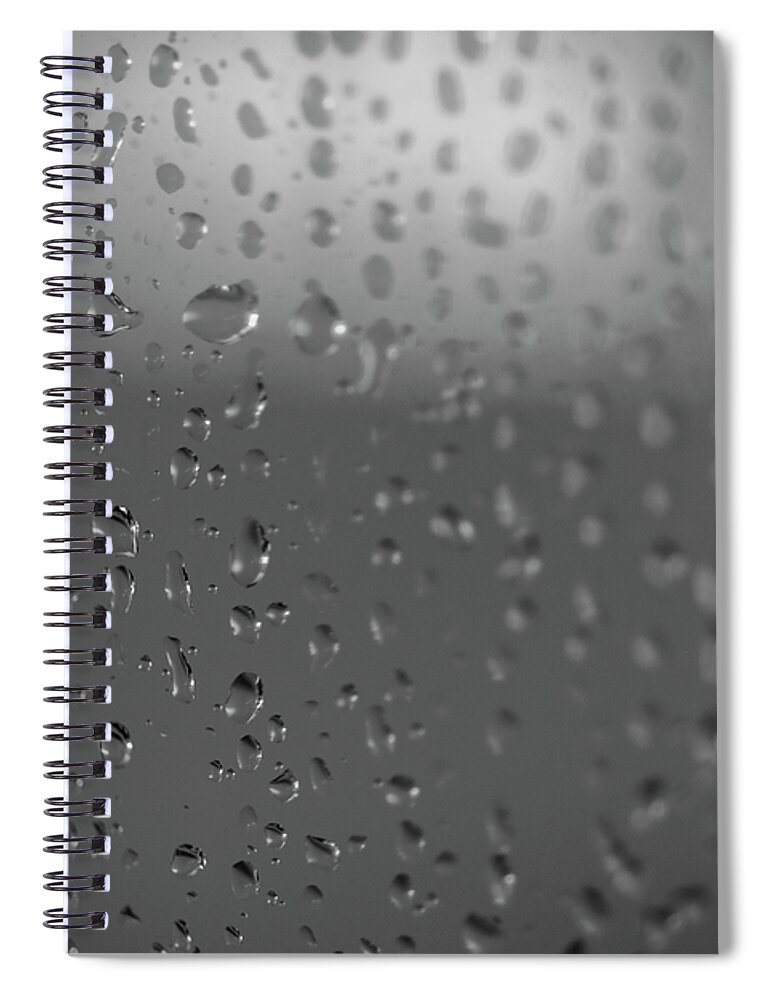 Abstract Spiral Notebook featuring the photograph Here Comes the Rain Again by Christi Kraft