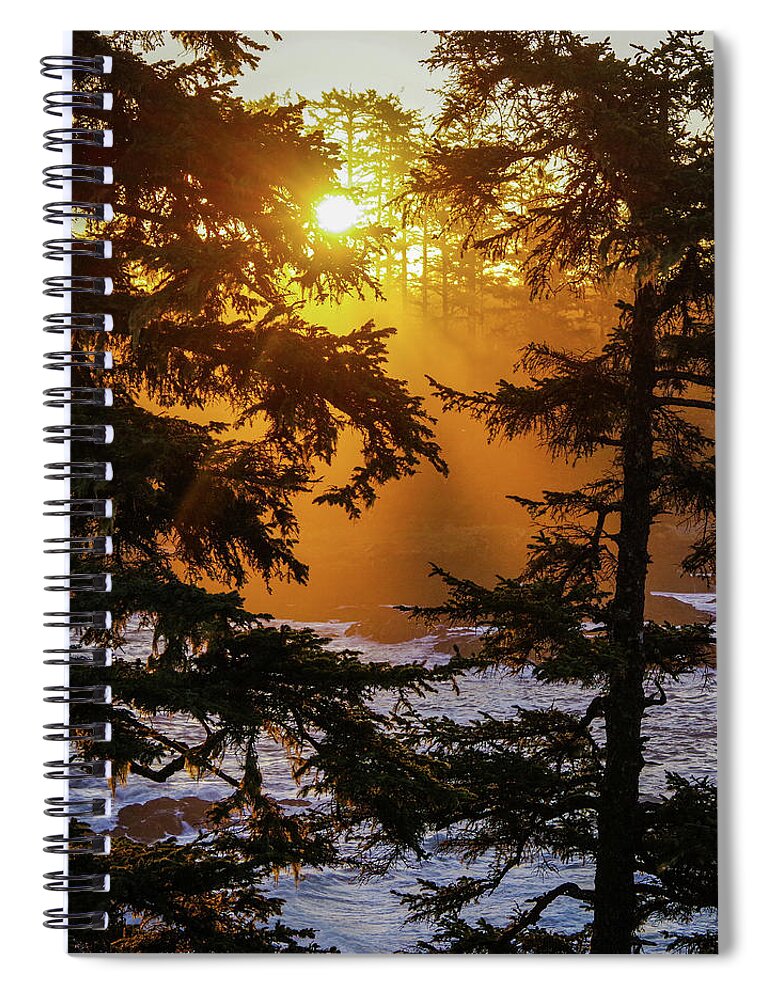 Sunrise Spiral Notebook featuring the photograph Here comes the sun by Stephen Sloan