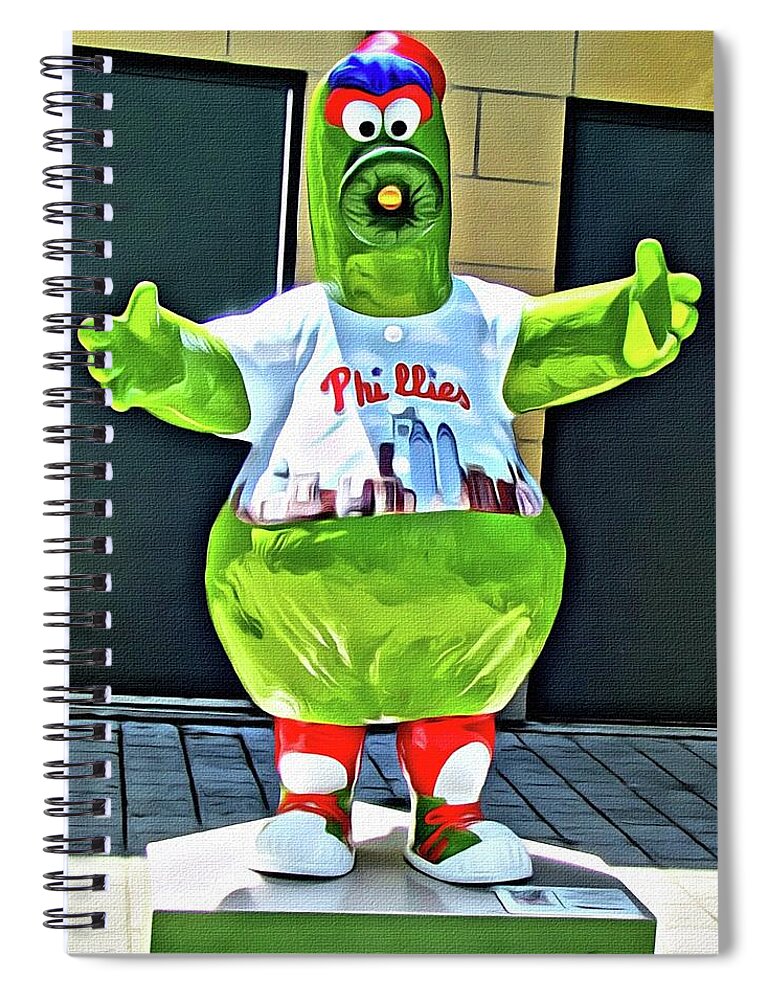 Alicegipsonphotographs Spiral Notebook featuring the photograph He's Phanatic by Alice Gipson