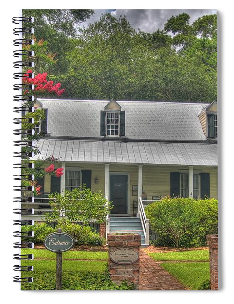 Historic Landmarks Spiral Notebook featuring the photograph Heyward House by John Handfield