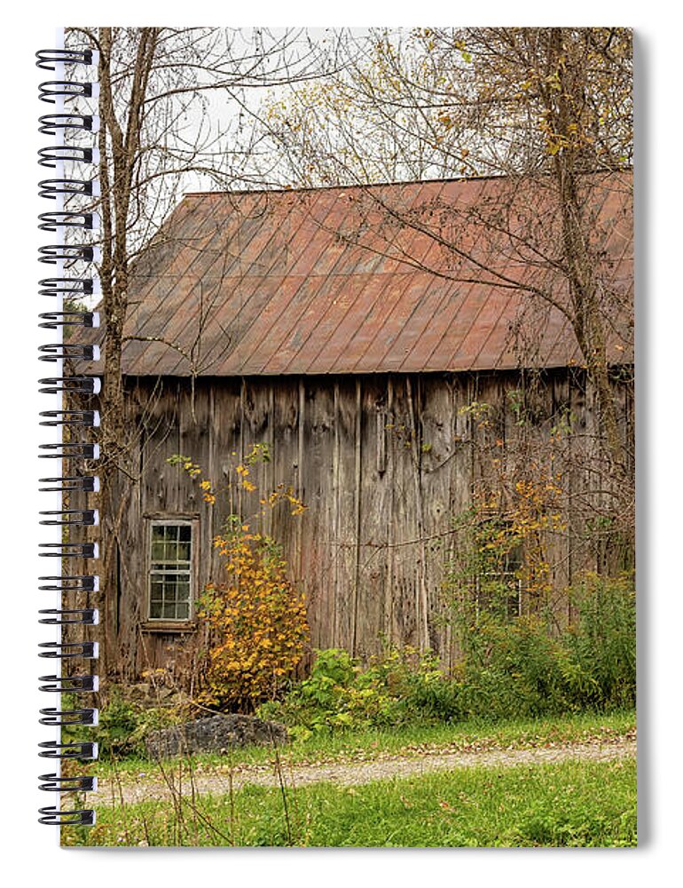 Barn Spiral Notebook featuring the photograph Hidden Away by Rod Best