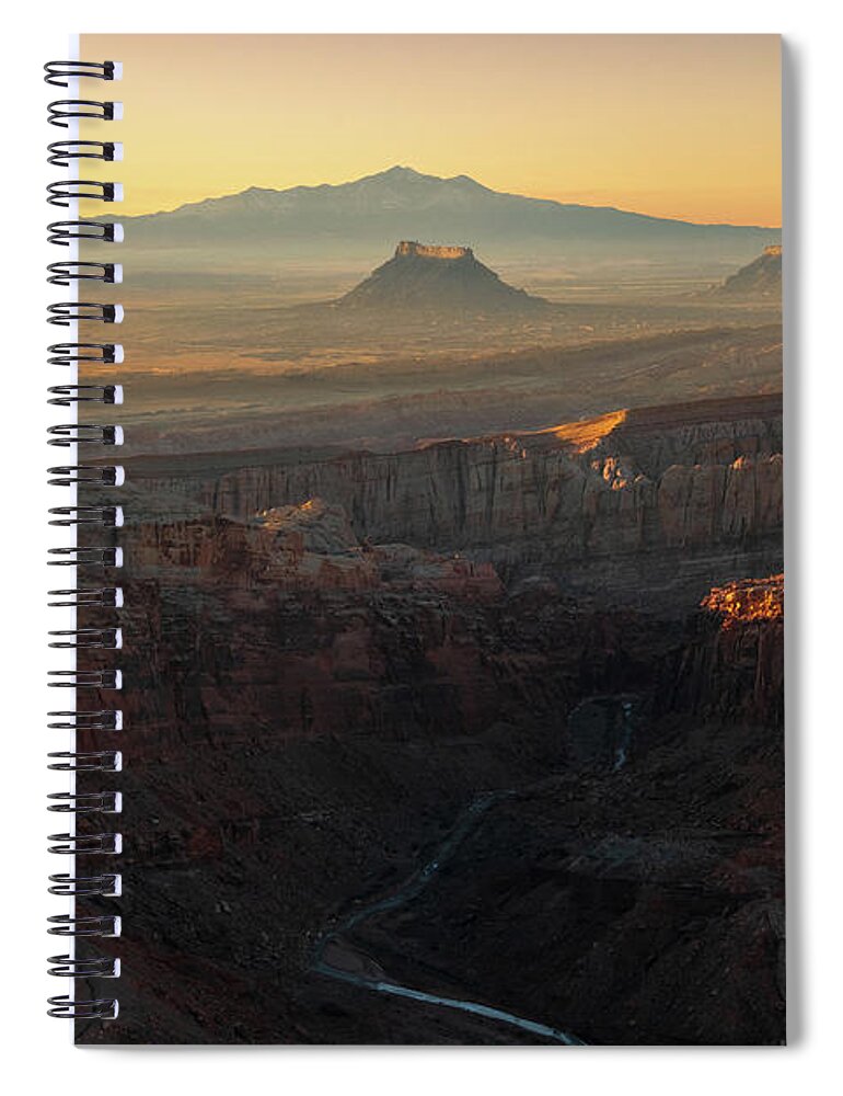 Factory Butte Spiral Notebook featuring the photograph Hidden Splendor by Dustin LeFevre