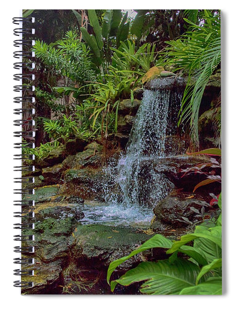 Tropical Spiral Notebook featuring the photograph Hidden Tropical Treasure by Judy Hall-Folde
