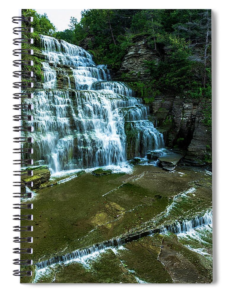 2018 Spiral Notebook featuring the photograph Hidden Waterall by Stef Ko