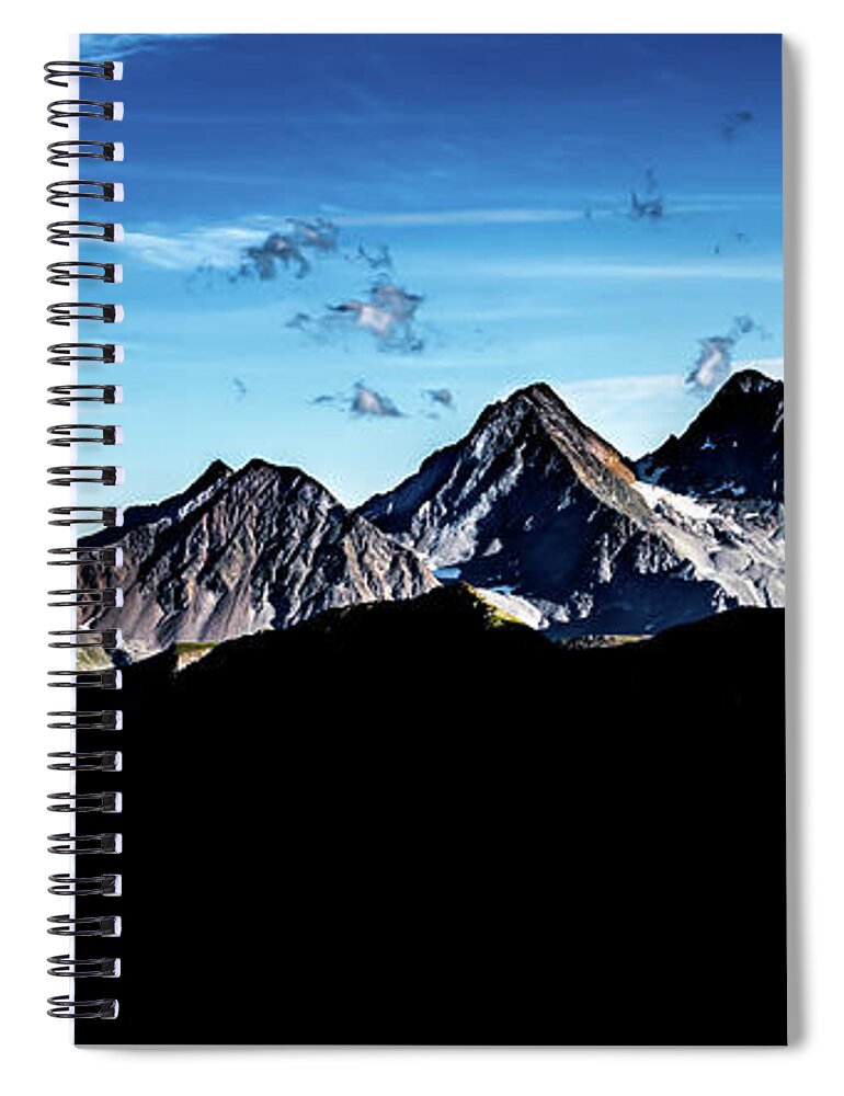 Adventure Spiral Notebook featuring the photograph High Alpine Landscape With Mountains In National Park Hohe Tauern In Austria by Andreas Berthold