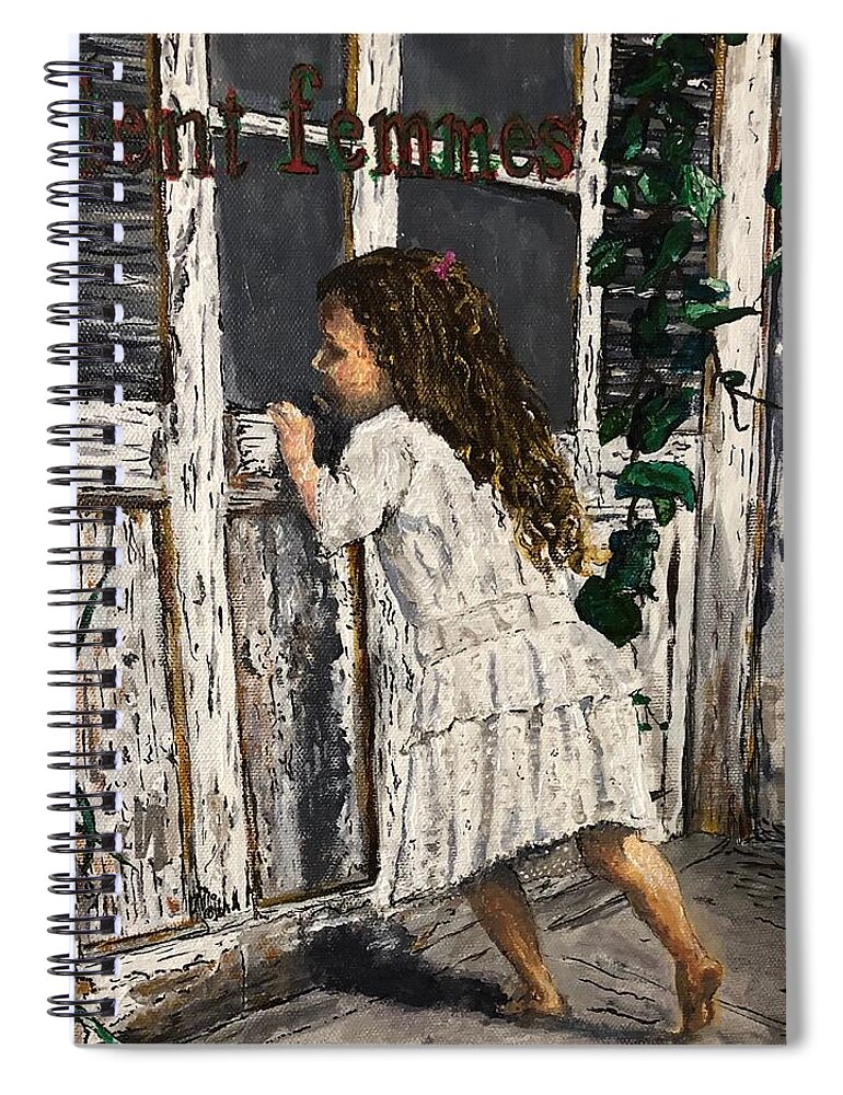 Violent Femmes Spiral Notebook featuring the painting High As A Kite by Bethany Beeler