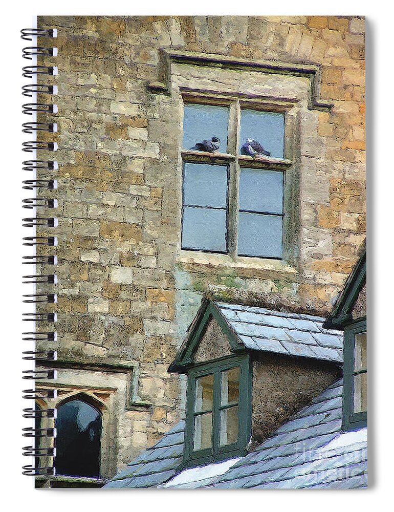 Stow-in-the-wold Spiral Notebook featuring the photograph High Church Perch by Brian Watt