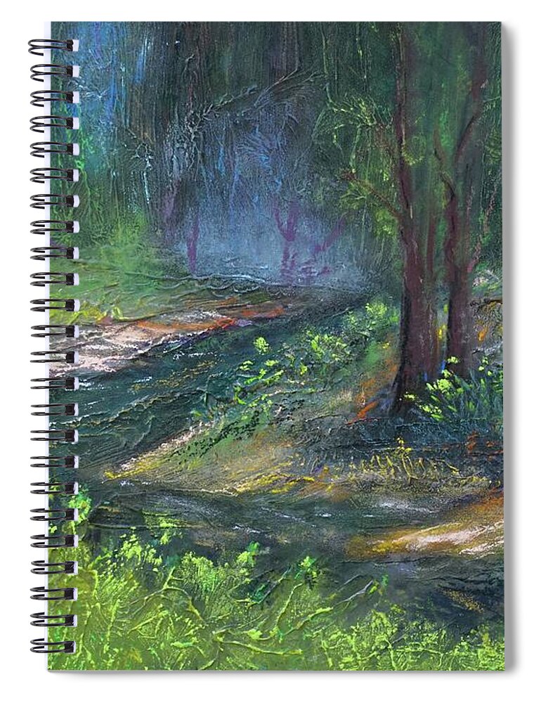 Creek Spiral Notebook featuring the pastel High Country Creek by Sandra Lee Scott