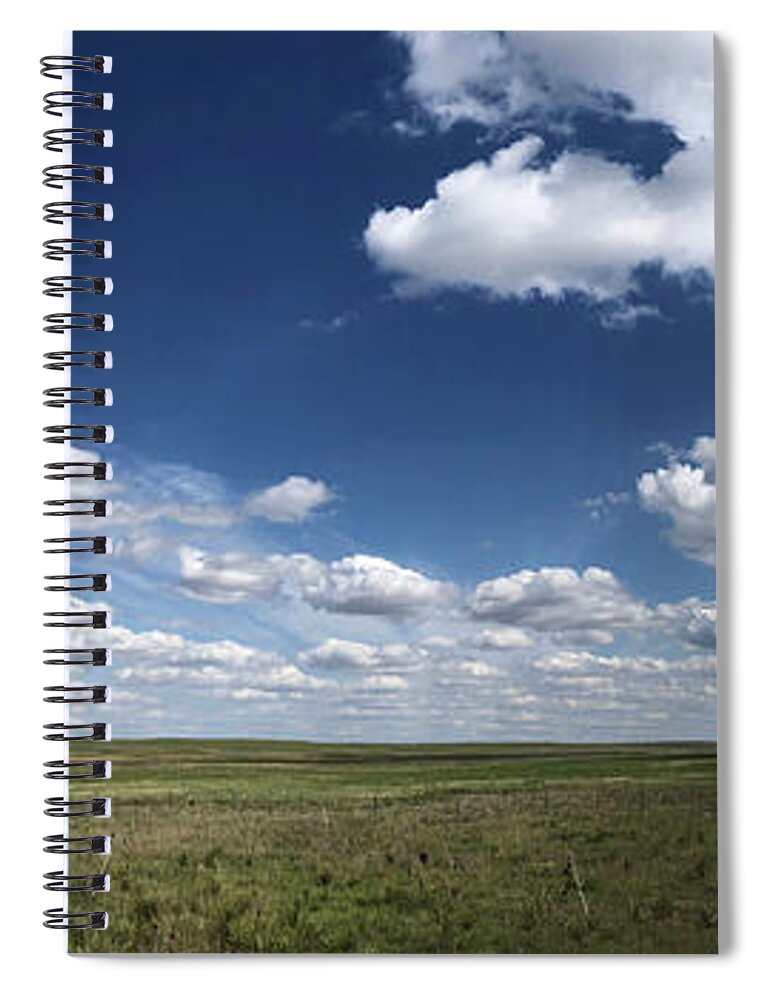 Richard E Porter Spiral Notebook featuring the photograph High Plains Afternoon, Buffalo Lake Wildlife Refuge, Panhandle of Texas by Richard Porter