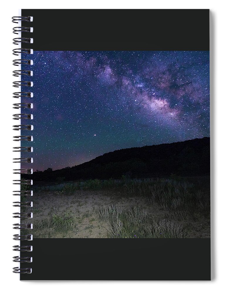 2018 Spiral Notebook featuring the photograph Hill Country Milky Way by Erin K Images