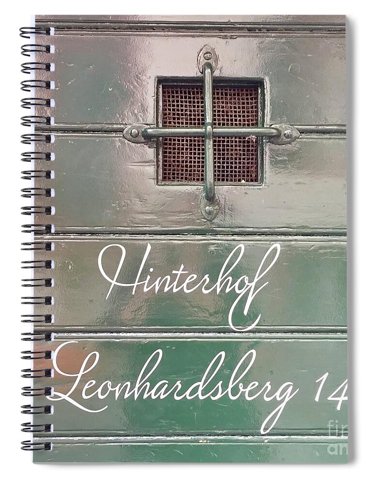 Hinterhof Spiral Notebook featuring the photograph Hinterhof by Flavia Westerwelle