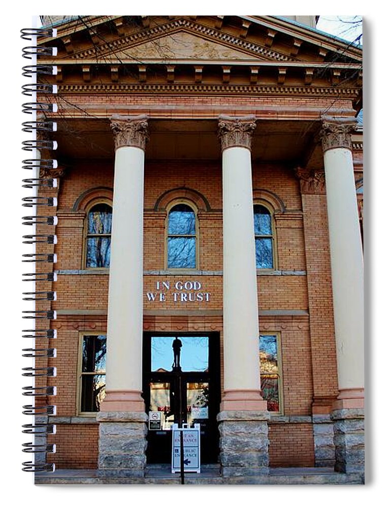 Building Spiral Notebook featuring the photograph Historic Iredell County Courthouse by Cynthia Guinn