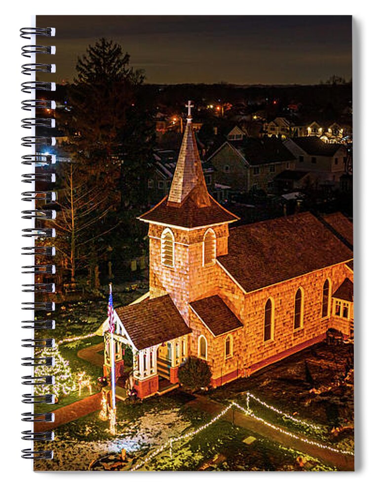 Church Spiral Notebook featuring the photograph Historic Old Grace Church by Sean Mills