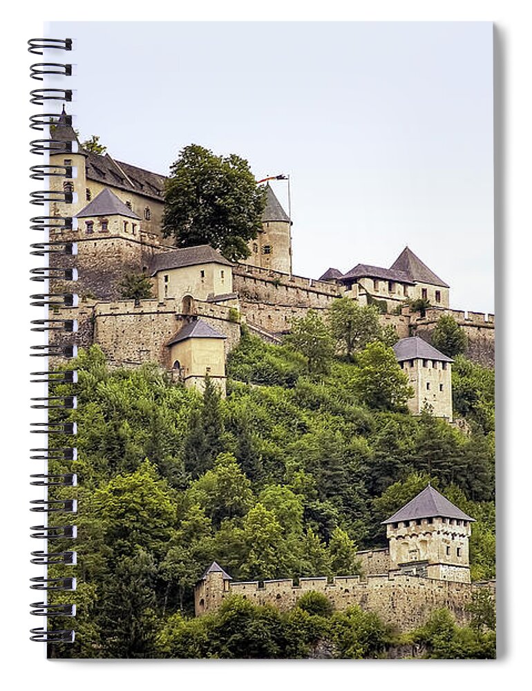Ancient Spiral Notebook featuring the photograph Hochosterwitz Castle - Austria by Paolo Signorini