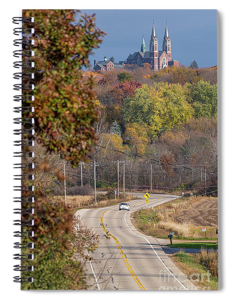 Holy Hill Spiral Notebook featuring the photograph Holy Hill by Amfmgirl Photography