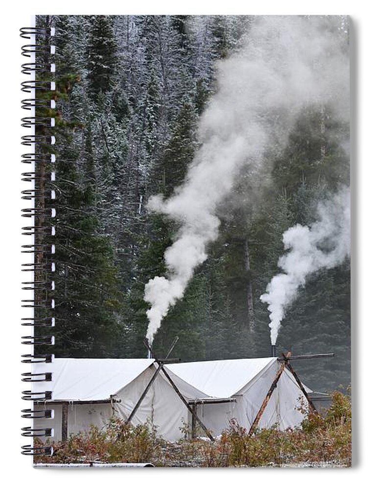 Western Art Spiral Notebook featuring the photograph Homes Away from Home by Alden White Ballard