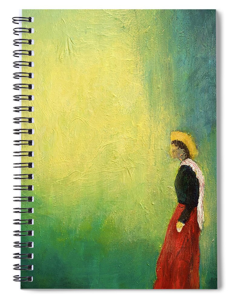 Woman Spiral Notebook featuring the painting Hope by Lee Beuther