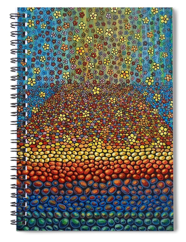 Hope Spiral Notebook featuring the painting Hope Rises by Mindy Huntress