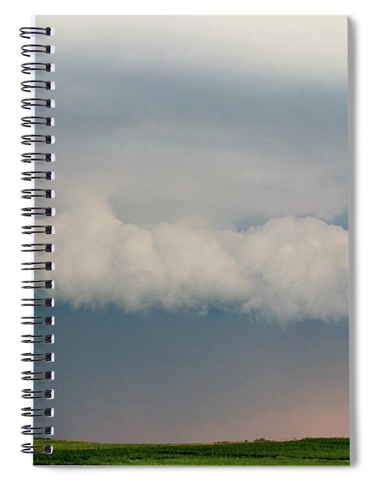 Horizon Spiral Notebook featuring the photograph Horizon Beauty in the Sky by Mary Anne Delgado