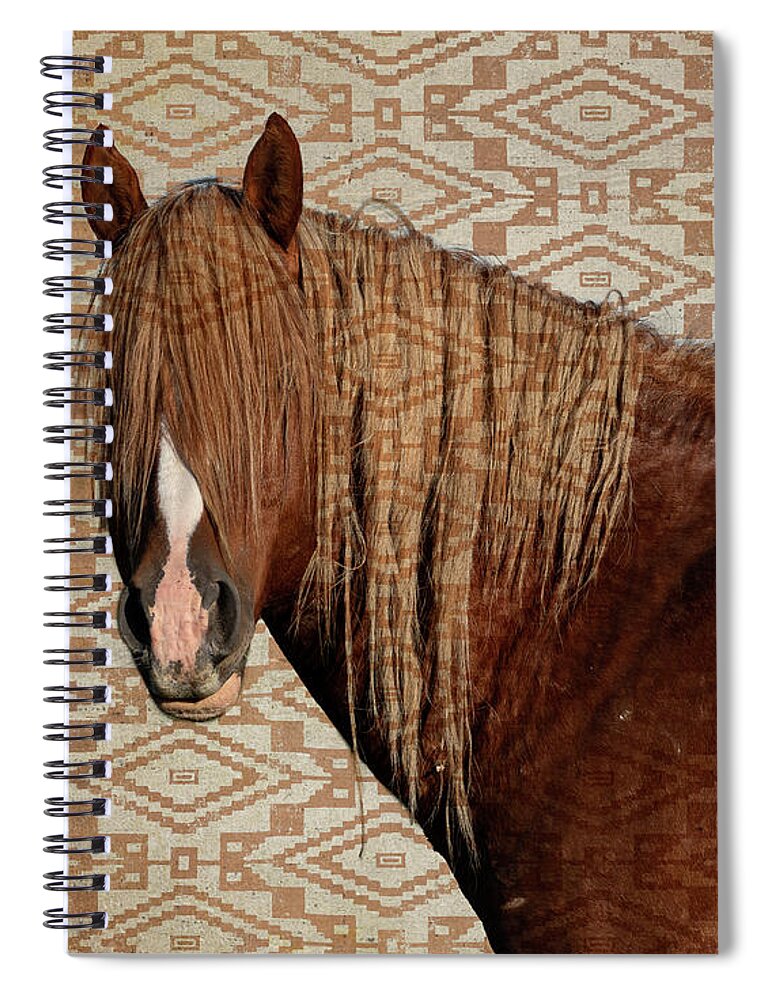 Wild Horses Spiral Notebook featuring the photograph Horse Blanket by Mary Hone