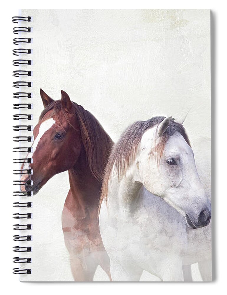 Horse Spiral Notebook featuring the photograph Horse Portrait by JBK Photo Art