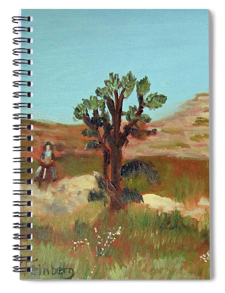 Horse Spiral Notebook featuring the painting Horse with No Name by Linda Feinberg