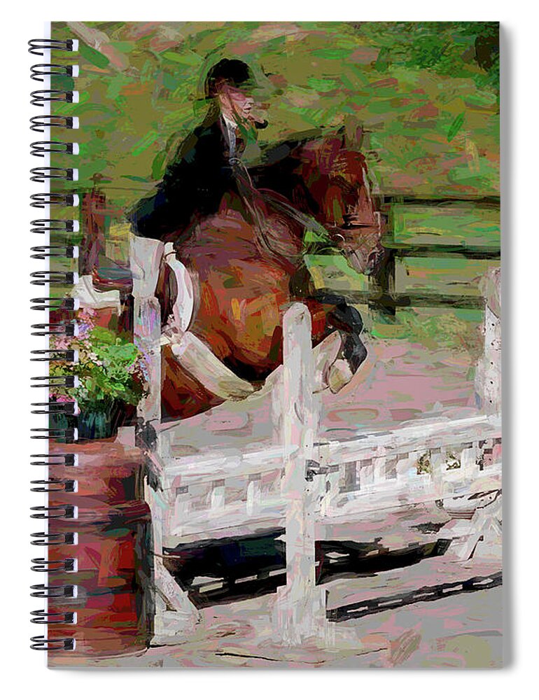 Horse Spiral Notebook featuring the photograph Horses 031 by Mike Penney