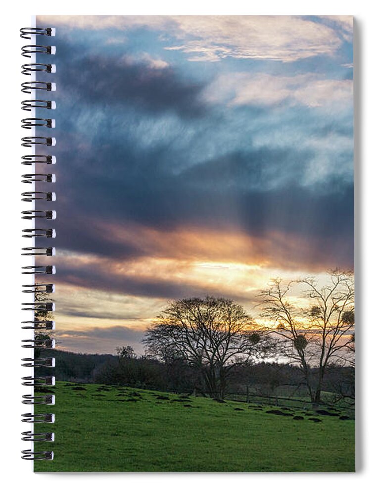 Ampthill Spiral Notebook featuring the photograph Houghton House Sunset by Framing Places