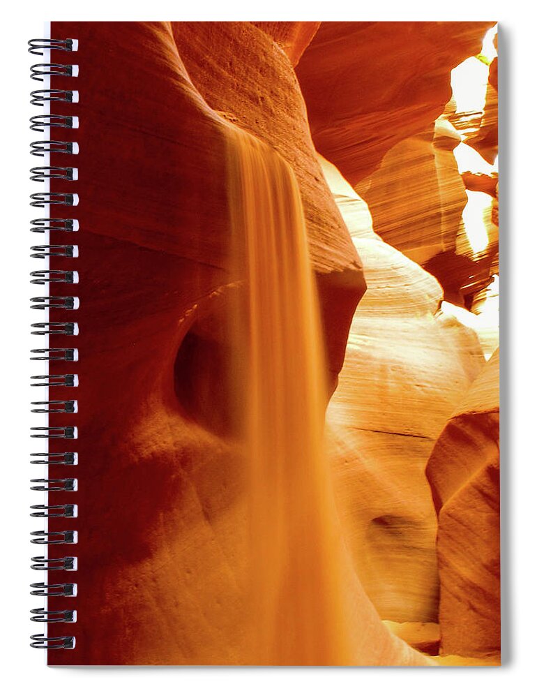 Antelope Canyon Spiral Notebook featuring the photograph Hourglass - Antelope Canyon. Page, Arizona by Earth And Spirit