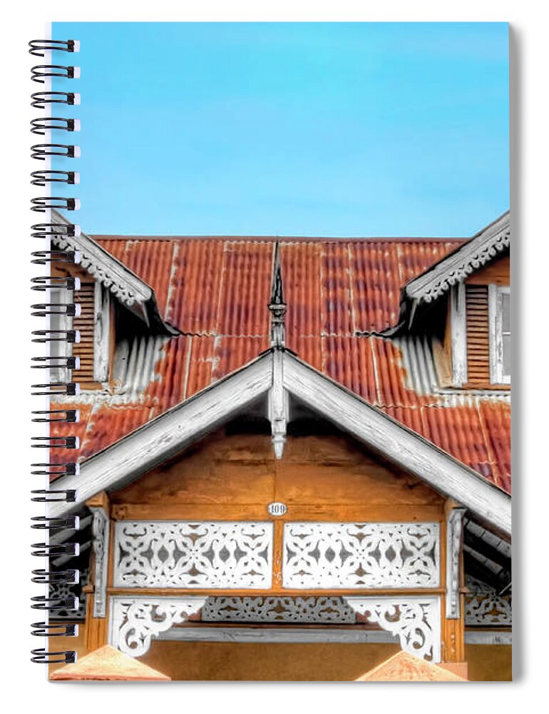 Trinidad Spiral Notebook featuring the photograph House # 109 by Nadia Sanowar