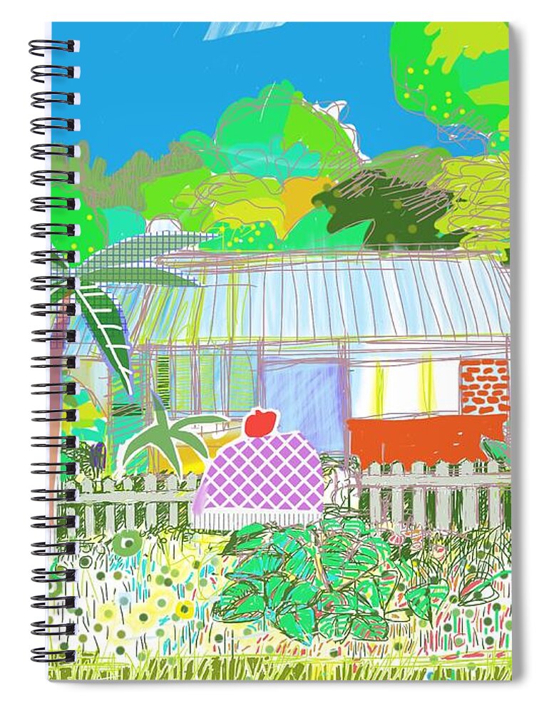 House Spiral Notebook featuring the digital art House in Florida by Joe Roache