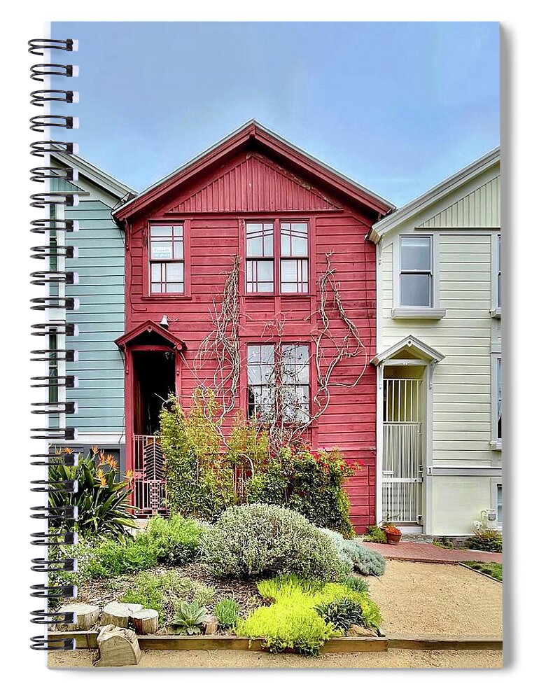  Spiral Notebook featuring the photograph House Trio by Julie Gebhardt