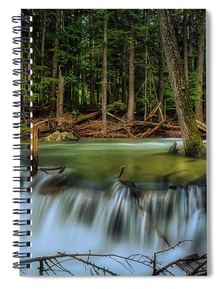 Hunt Creek Spiral Notebook featuring the photograph Hunt Creek by Dan Eskelson