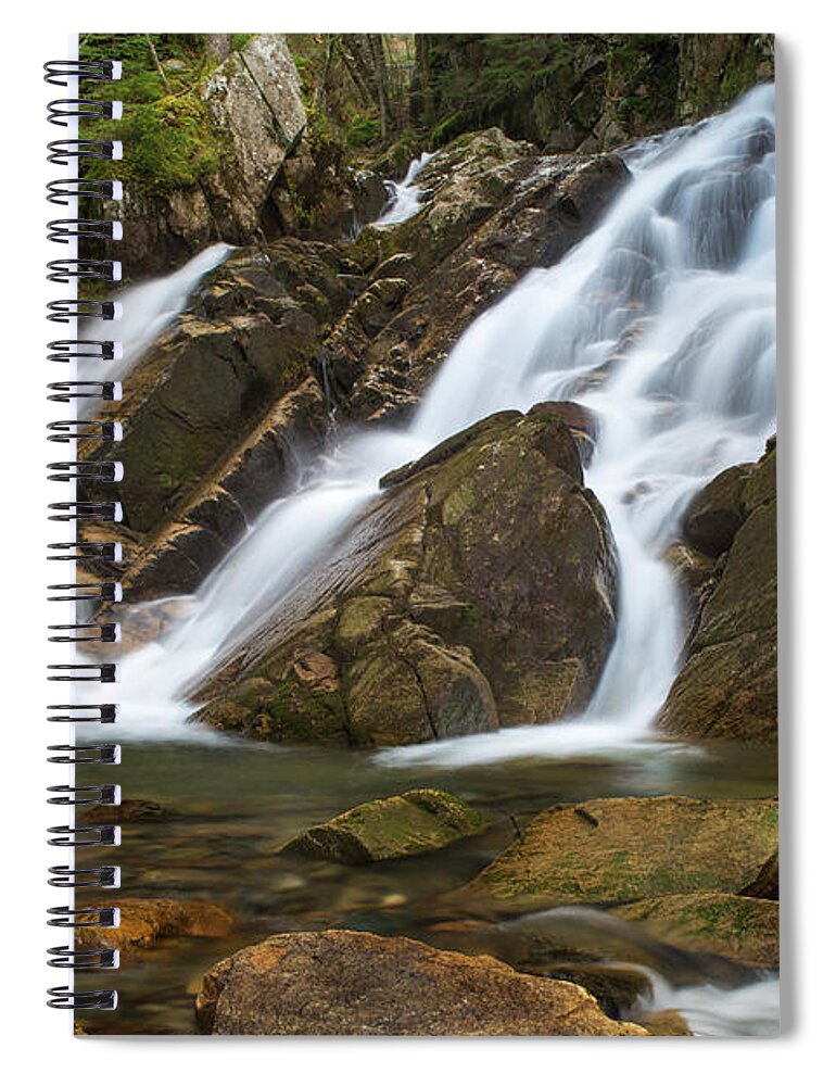 Huntington Spiral Notebook featuring the photograph Huntington Cascades Springtime by White Mountain Images