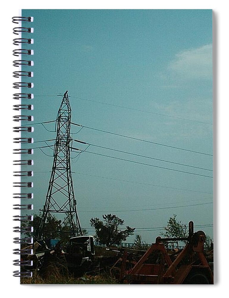  Spiral Notebook featuring the photograph Hurricane Katrina Series - 2 by Christopher Lotito
