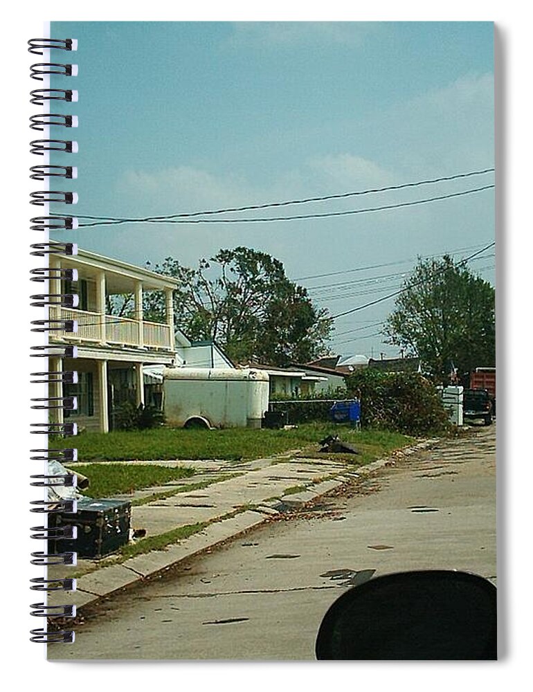 New Orleans Spiral Notebook featuring the photograph Hurricane Katrina Series - 51 by Christopher Lotito